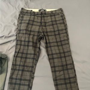 Hollister plaid chino pants